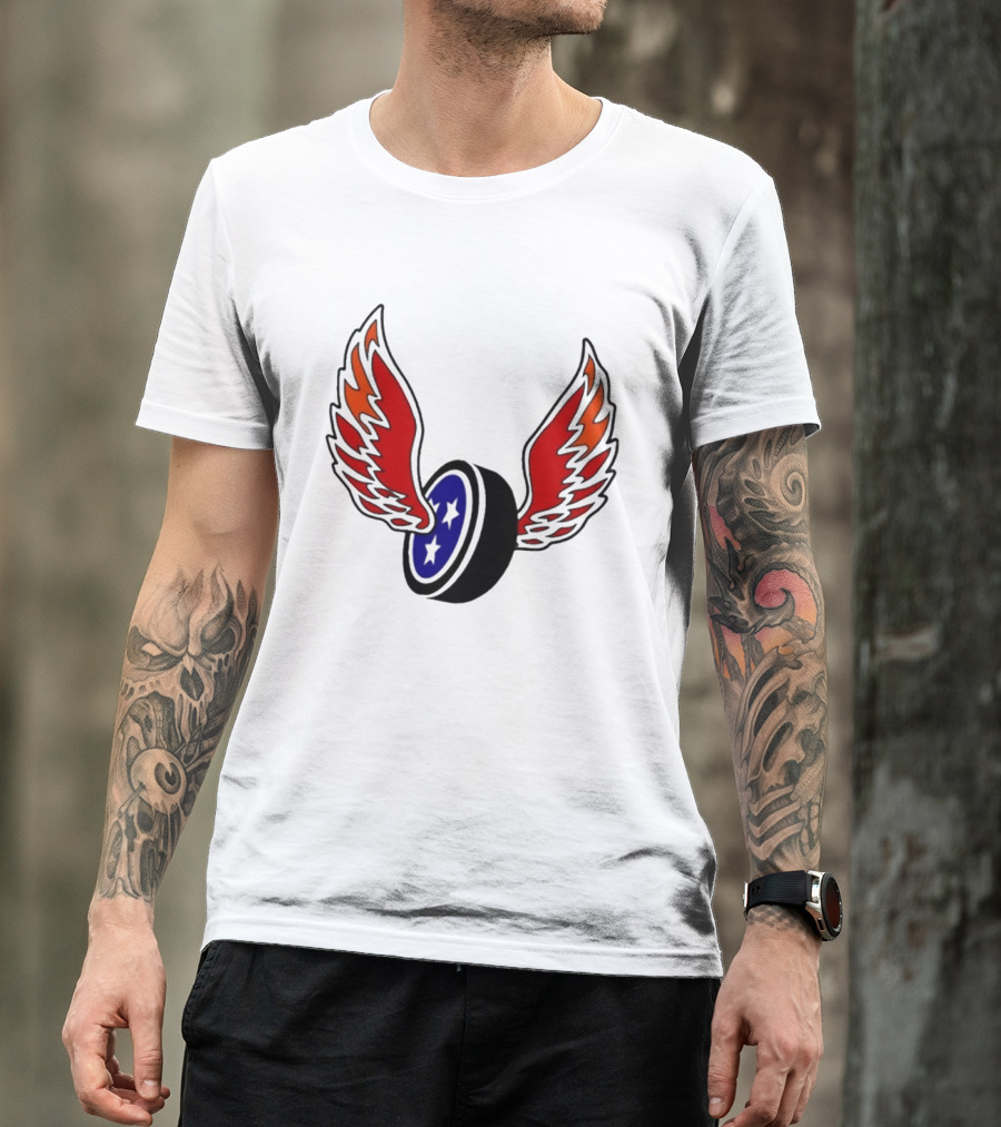 Joey Aguilar Knoxville Speed Three Star Winged Wheel T-Shirt