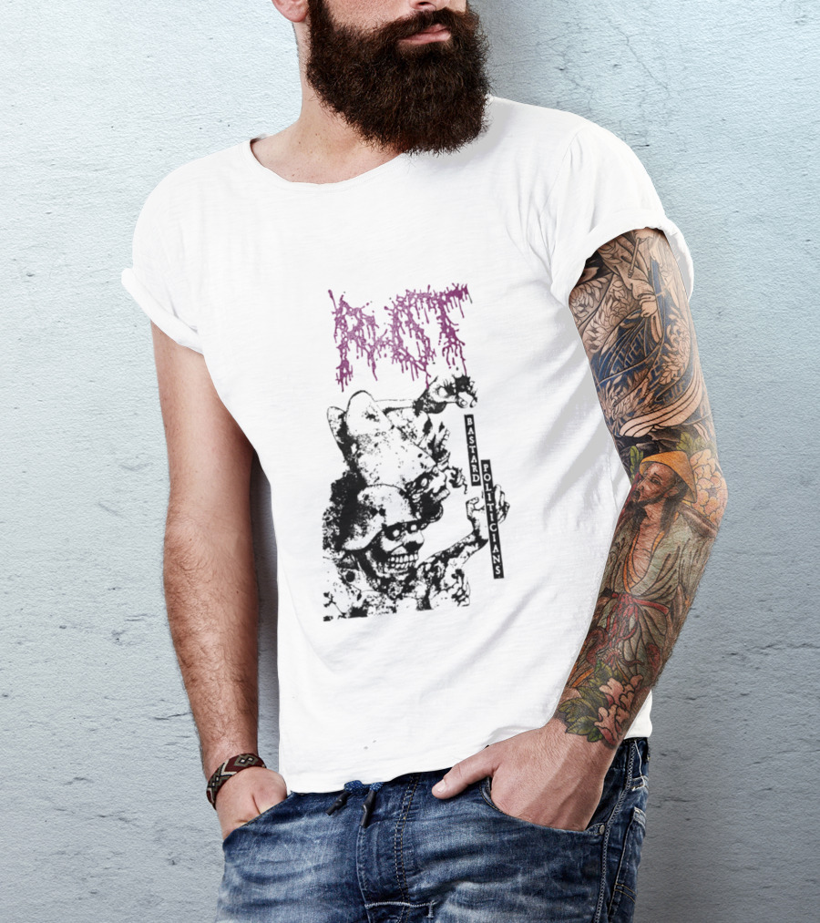 Rot Bastard Politicians Skeleton Clown Art Mockery T-Shirt