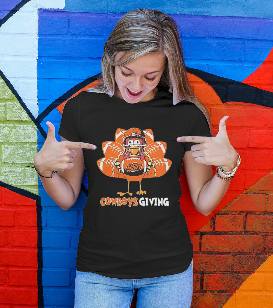 CowboysGiving Oklahoma State OSU Turkey Football Thanksgiving 2025 T-Shirt