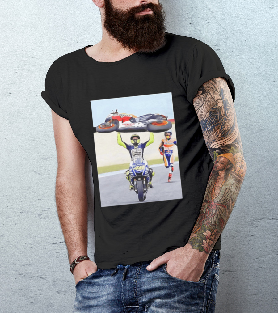 Valentino Rossi Honda MotoGP 46 Victory Celebration 2026 T-Shirt