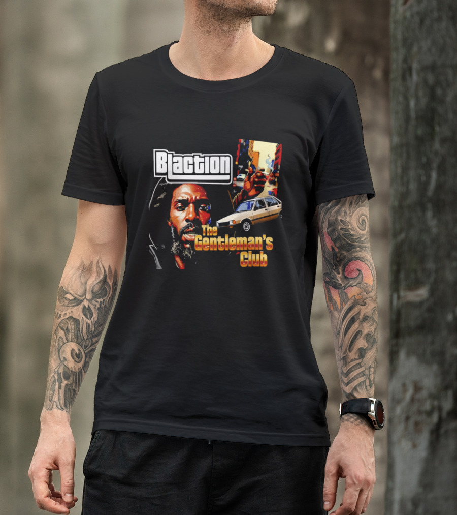 Blaction The Gentleman's Club Smoking Man Beige Sedan T-Shirt