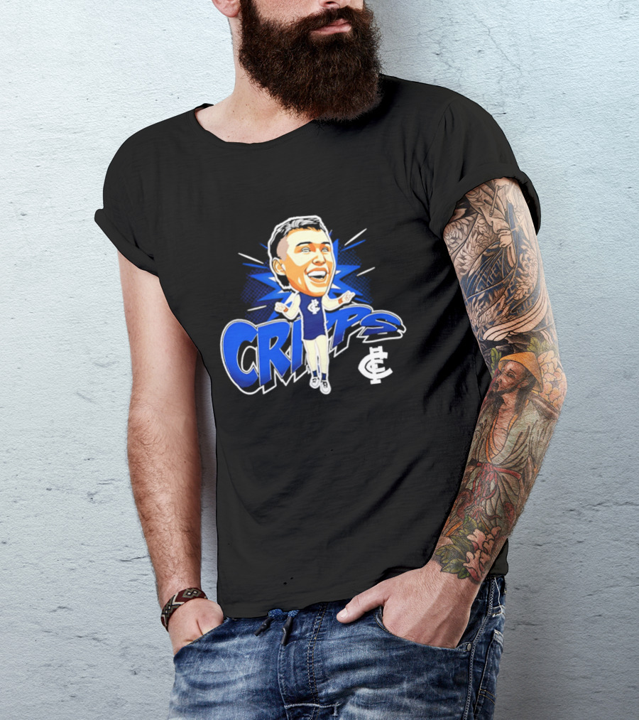 Carlton Football Club Patrick Cripps Caricature Cripps T-Shirt
