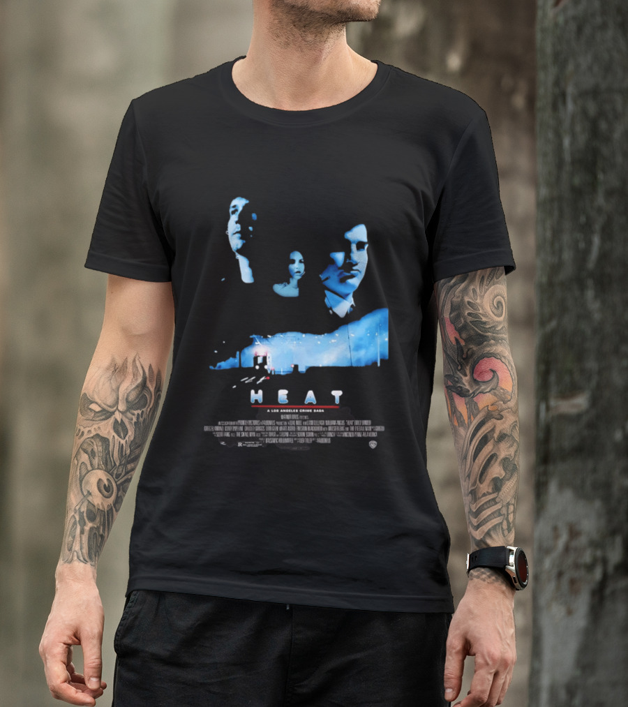 Heat A Los Angeles Crime Saga Luke Null Film Visages And Cityscape T-Shirt