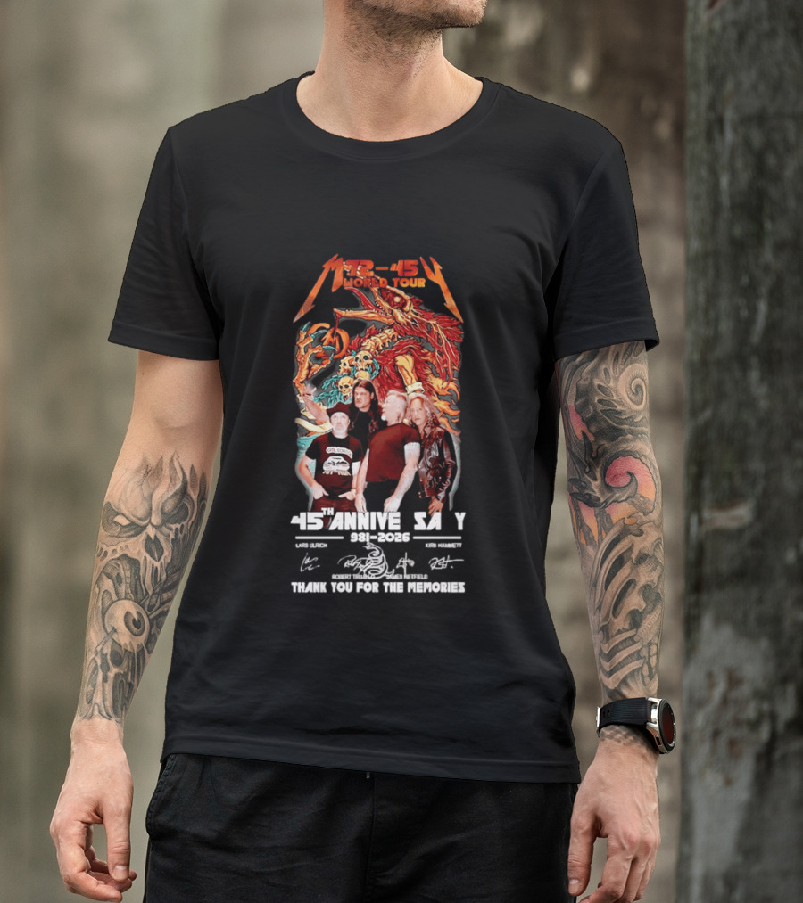 M72 45 World Tour 45th Anniversary 1981 2026 Thank You For The Memories T-Shirt