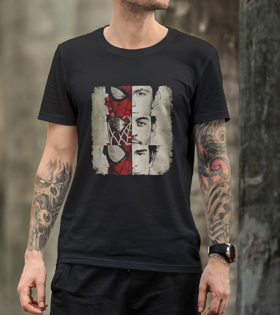 Marvel Avengers Spider Man No Way Home Three Peter Parker Faces Disneyland T-Shirt