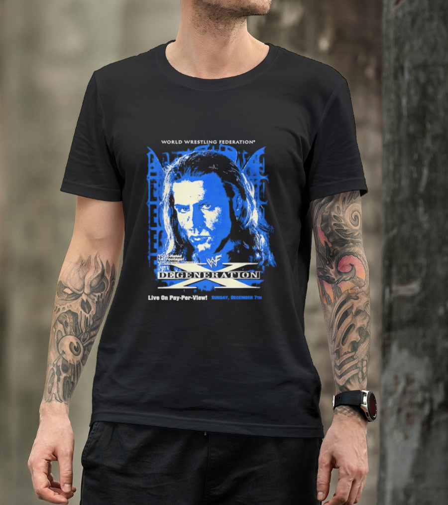 World Wrestling Federation DX Shawn Michaels D Generation X In Your House Pay Per View T-Shirt