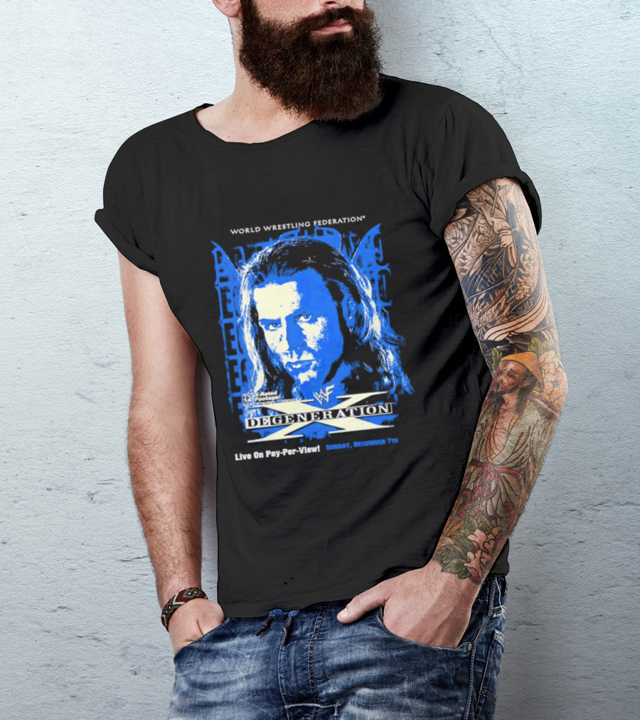 World Wrestling Federation DX Shawn Michaels D Generation X In Your House Pay Per View T-Shirt