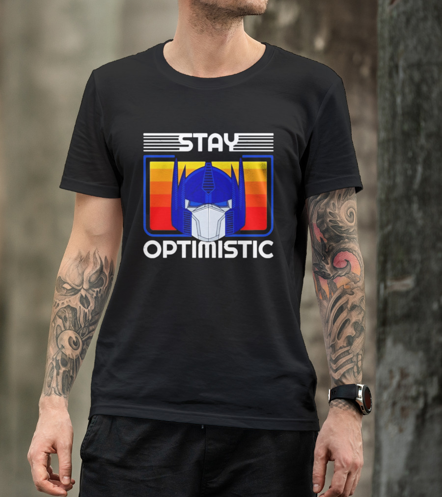 Optimus Prime Transformers Stay Optimistic T-Shirt