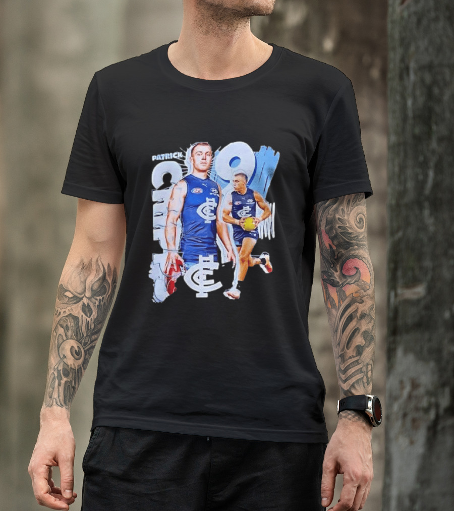 Patrick Cripps Carlton Blues AFL Star Number 9 T-Shirt
