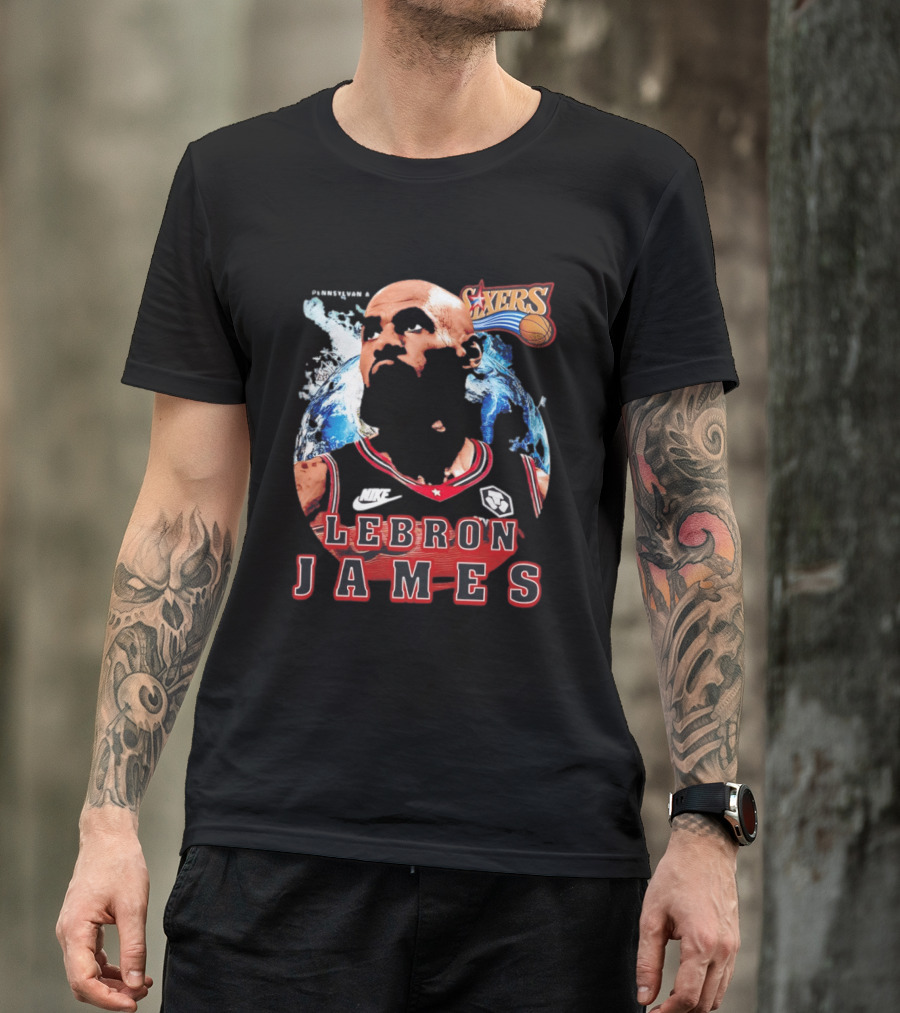 Philadelphia 76ers Nike LeBron James Mashup T-Shirt