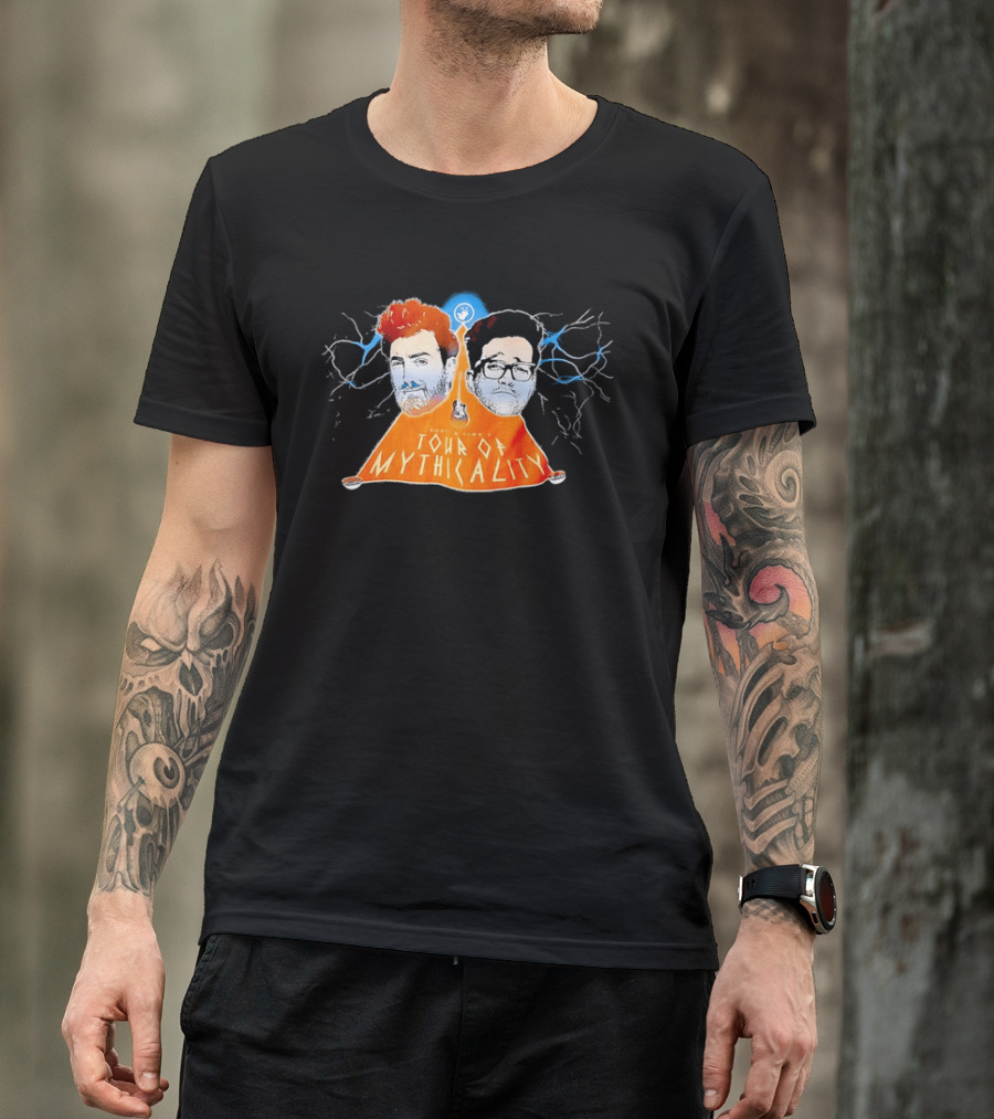 Rhett & Link Ear Biscuits Tour Of Mythicality Lightning T-Shirt