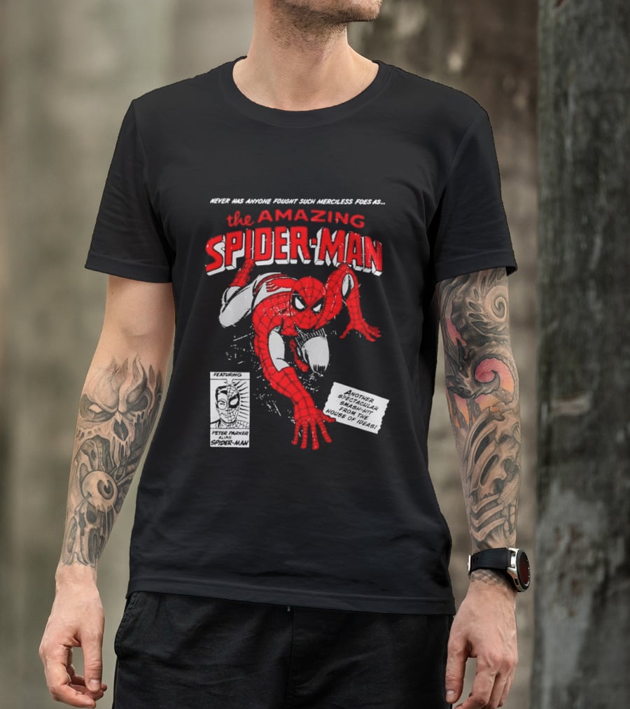 Never Has Anyone Fought Such Merciless Foes As The Amazing Spider Man Marvel Superhero T-Shirt