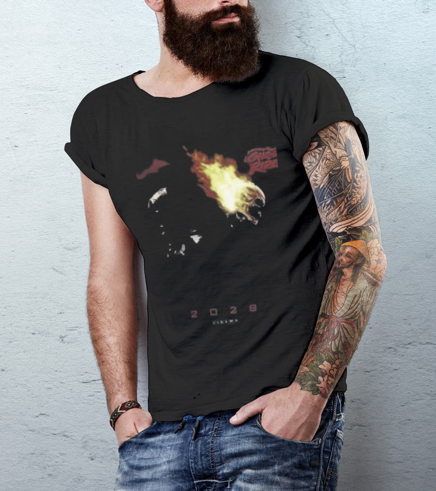 2028 Cinema The Batman Part II X Ghost Rider Fire T-Shirt