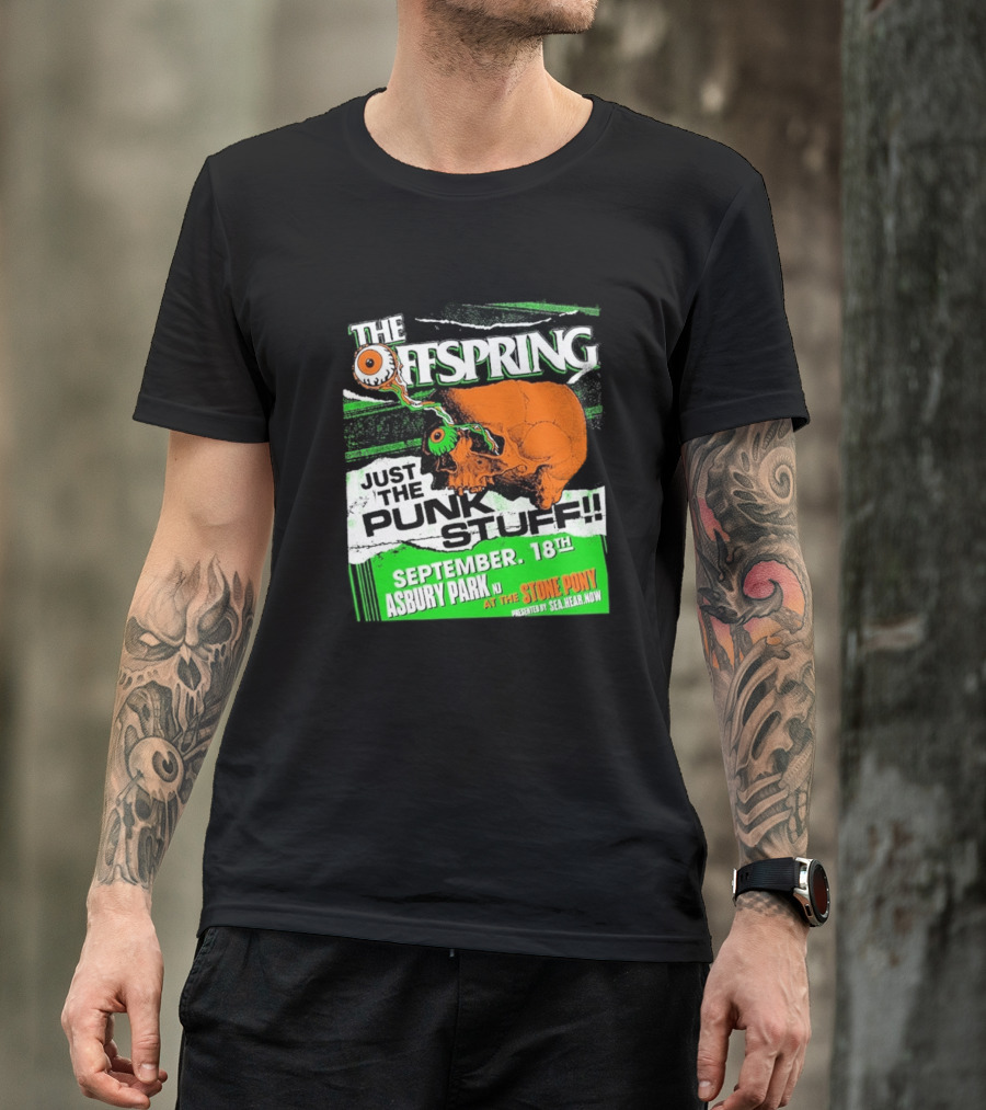 The Offspring Just The Punk Stuff Asbury Park NJ Stone Pony September 18th T-Shirt