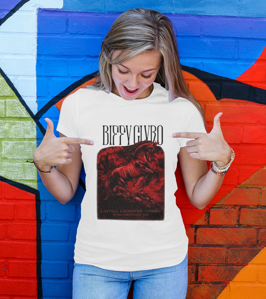 Biffy Clyro Castell Caerdydd Cymru 30 Mis Gorffennaf 2026 T-Shirt