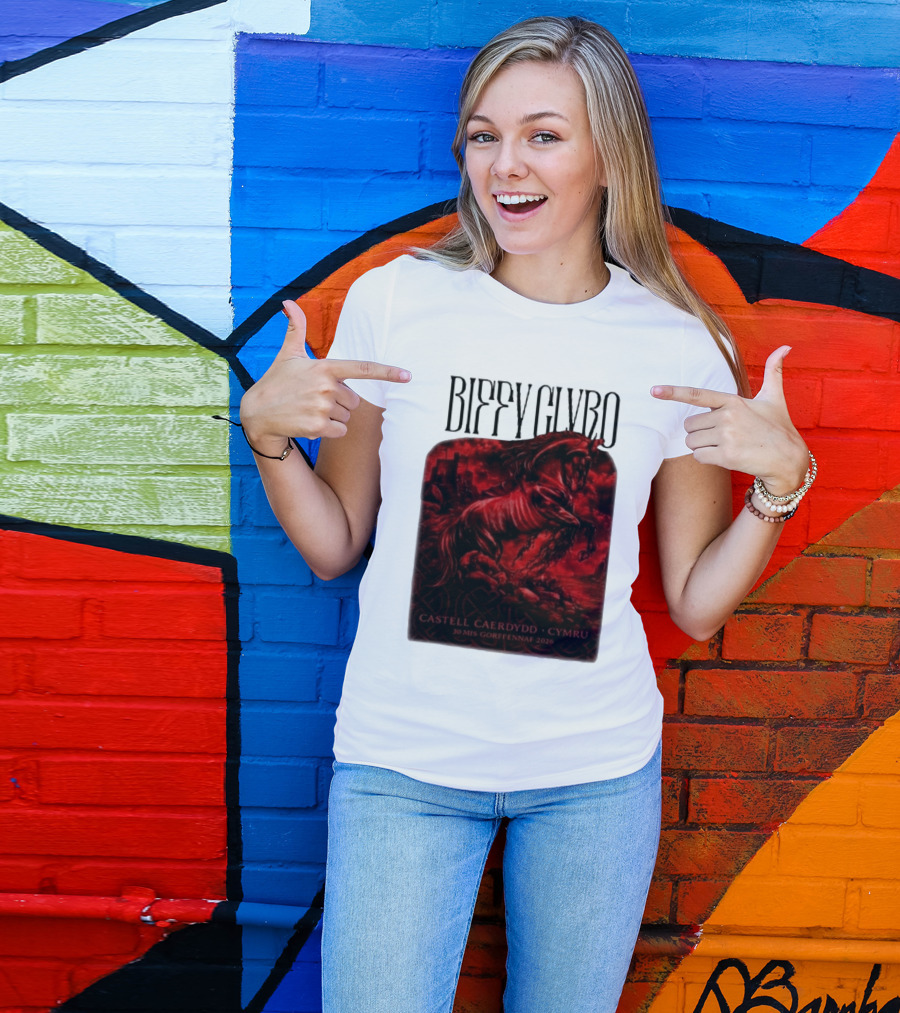 Biffy Clyro Castell Caerdydd Cymru 30 Mis Gorffennaf 2026 T-Shirt