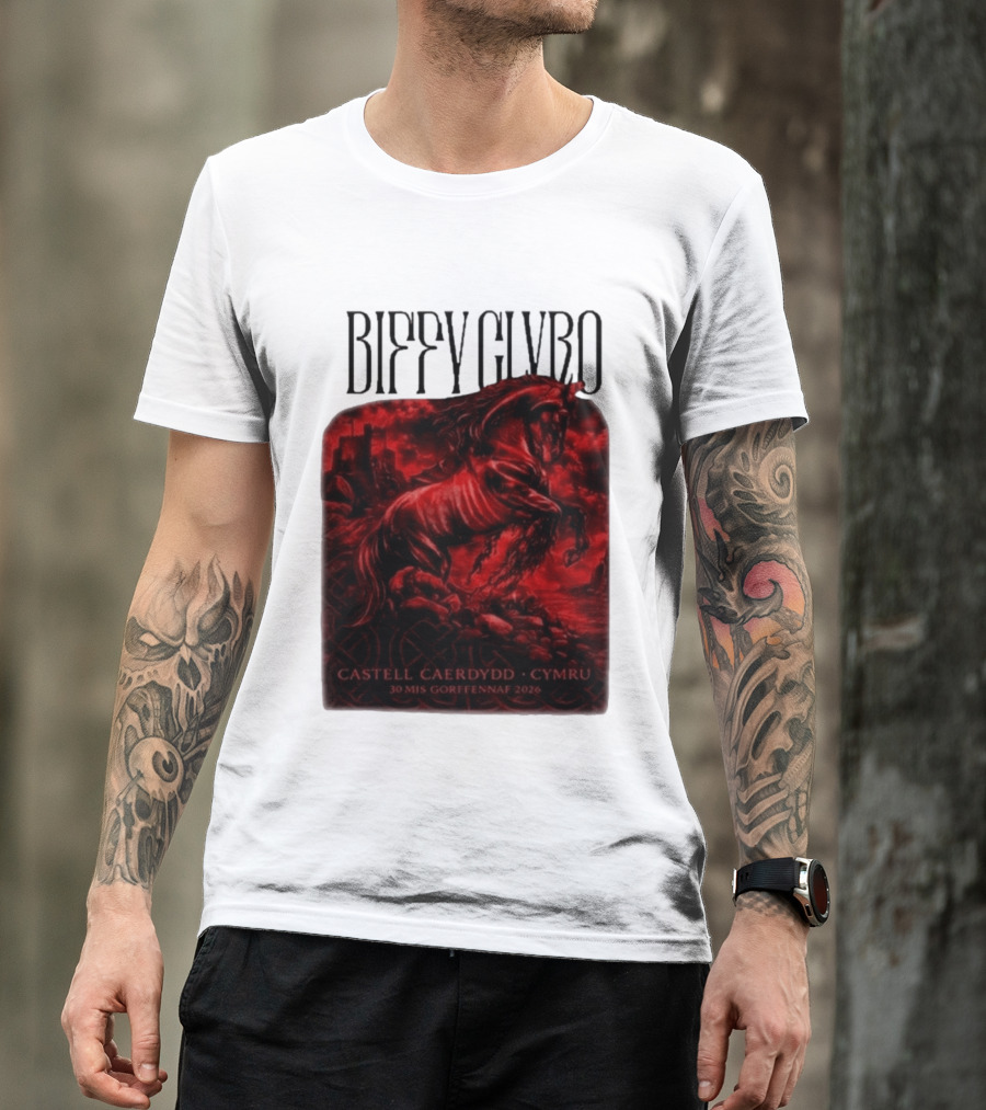 Biffy Clyro Castell Caerdydd Cymru 30 Mis Gorffennaf 2026 T-Shirt
