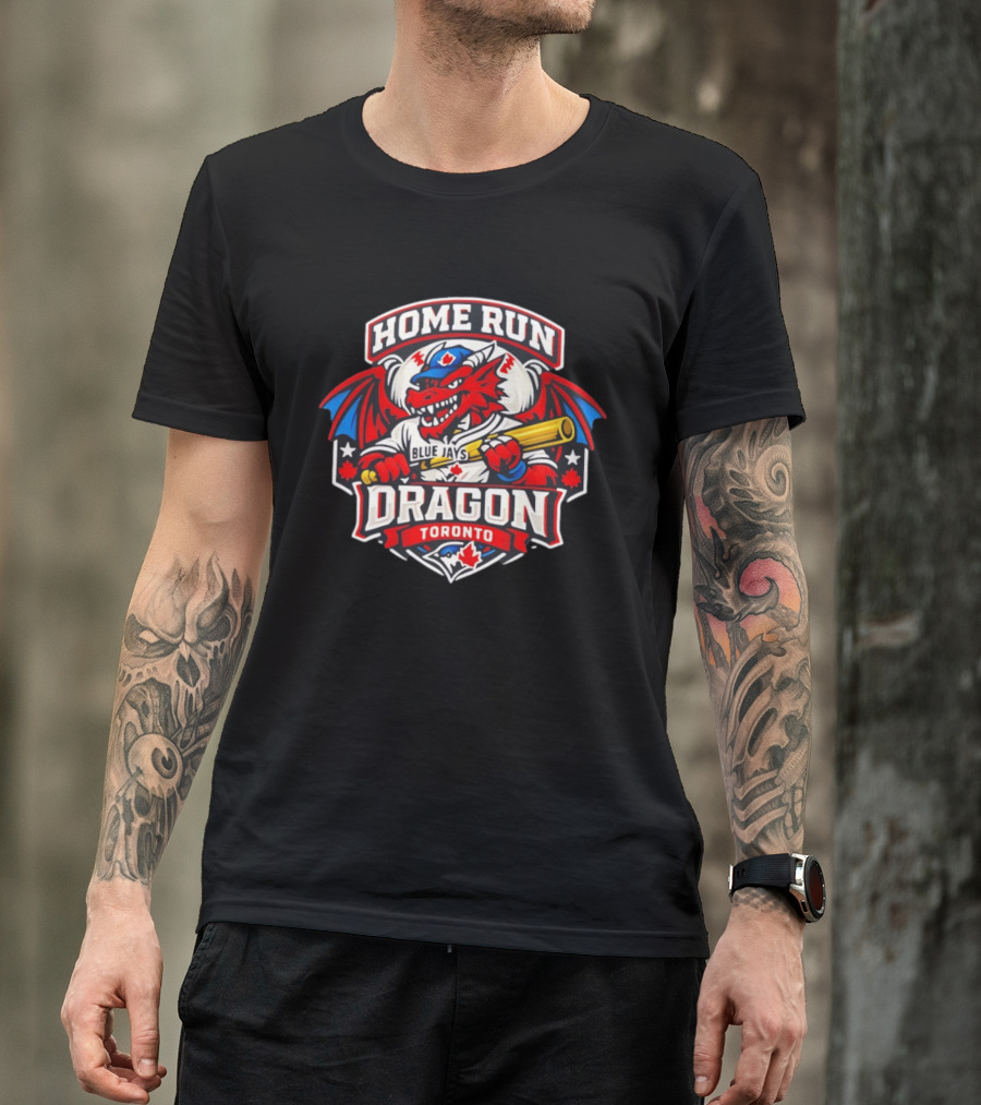 Toronto Blue Jays Home Run Dragon Toronto Royal Blue T-Shirt