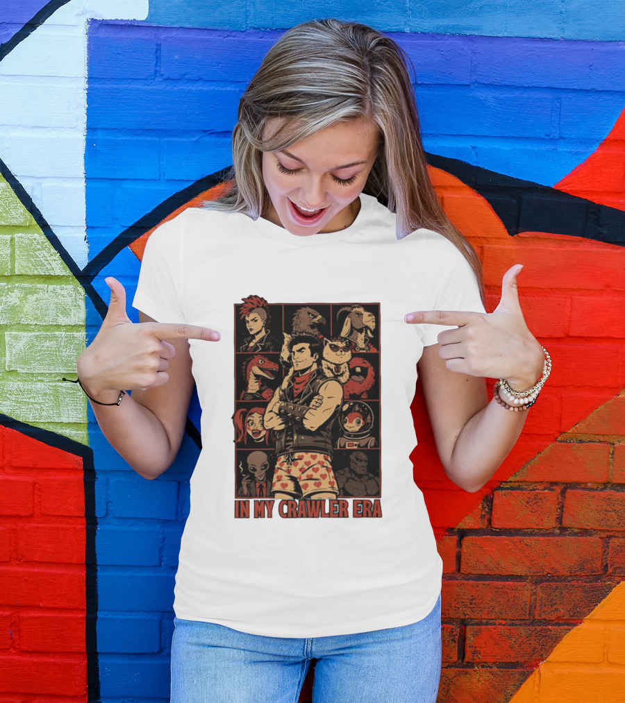 In My Crawler Era Retro Punk Characters And Animals T-Shirt