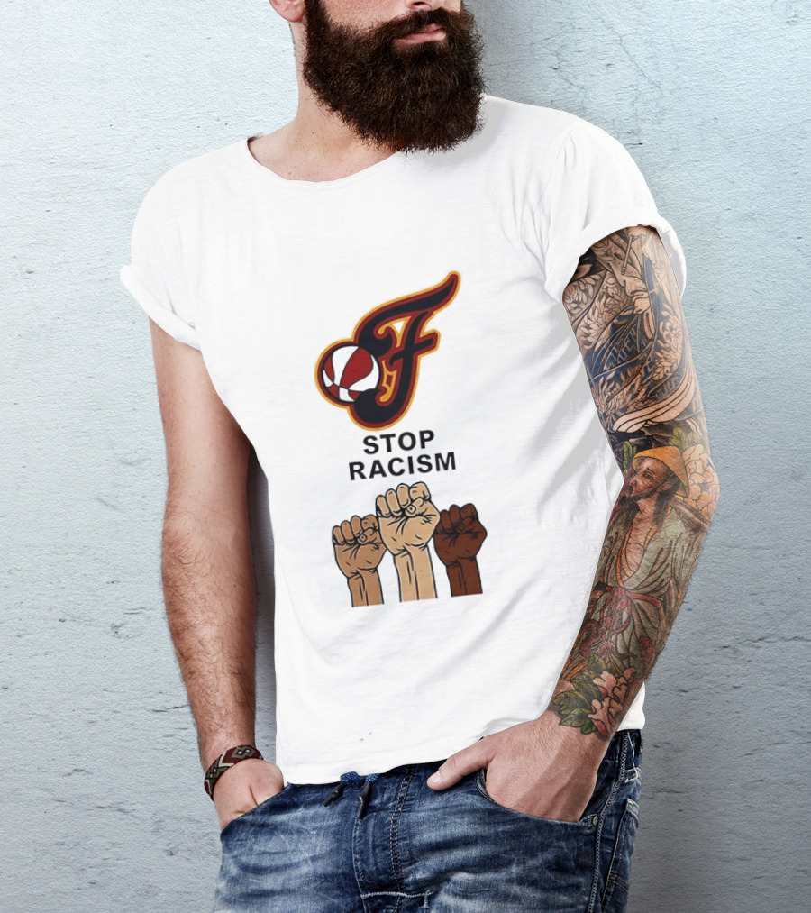 Indiana Fever Stop Racism 2026 Raised Fists T-Shirt