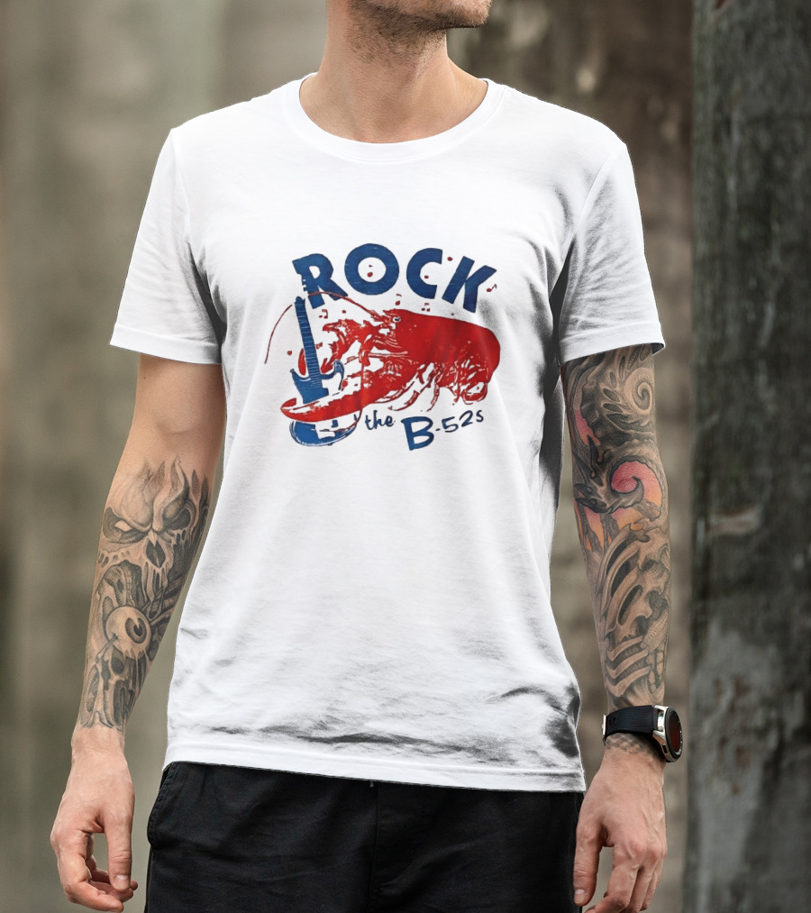Rock The B 52s Lobster Guitar Music T-Shirt