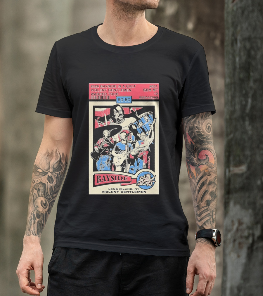 2026 Bayside Is A Cult Violent Gentlemen Warped Tour Long Island NY T-Shirt