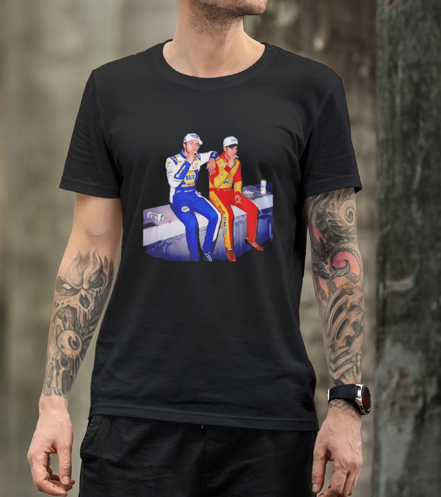 Chase Elliott Joey Logano Smoking NAPA Shell Pennzoil Hendrick Carscom T-Shirt