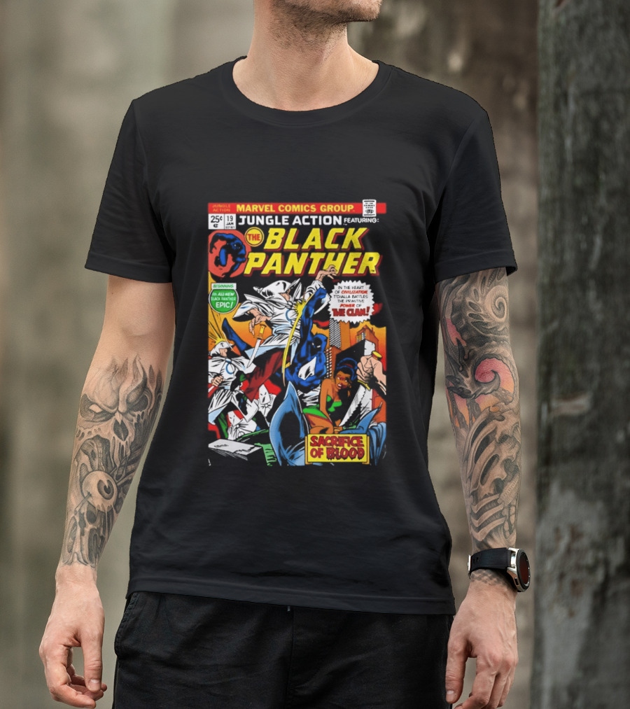 Jungle Action Featuring The Black Panther Marvel Comics Epic Sacrifice Of Blood T-Shirt