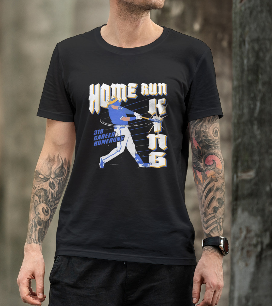 Kansas City Royals Home Run King 318 Career Homeruns Player With Crown T-Shirt