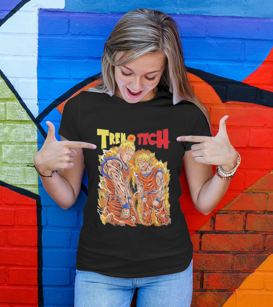 Ghost Racing Dragonball Trentech Fusion Goku Transformation T-Shirt