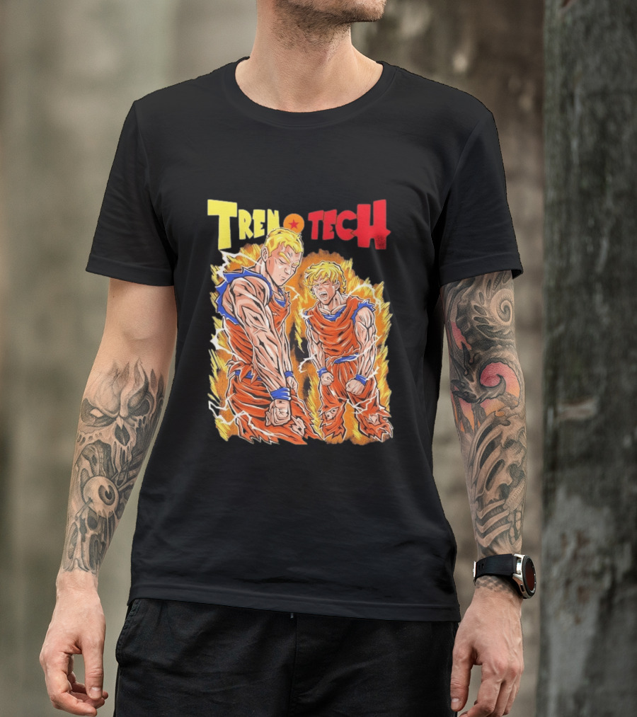 Ghost Racing Dragonball Trentech Fusion Goku Transformation T-Shirt