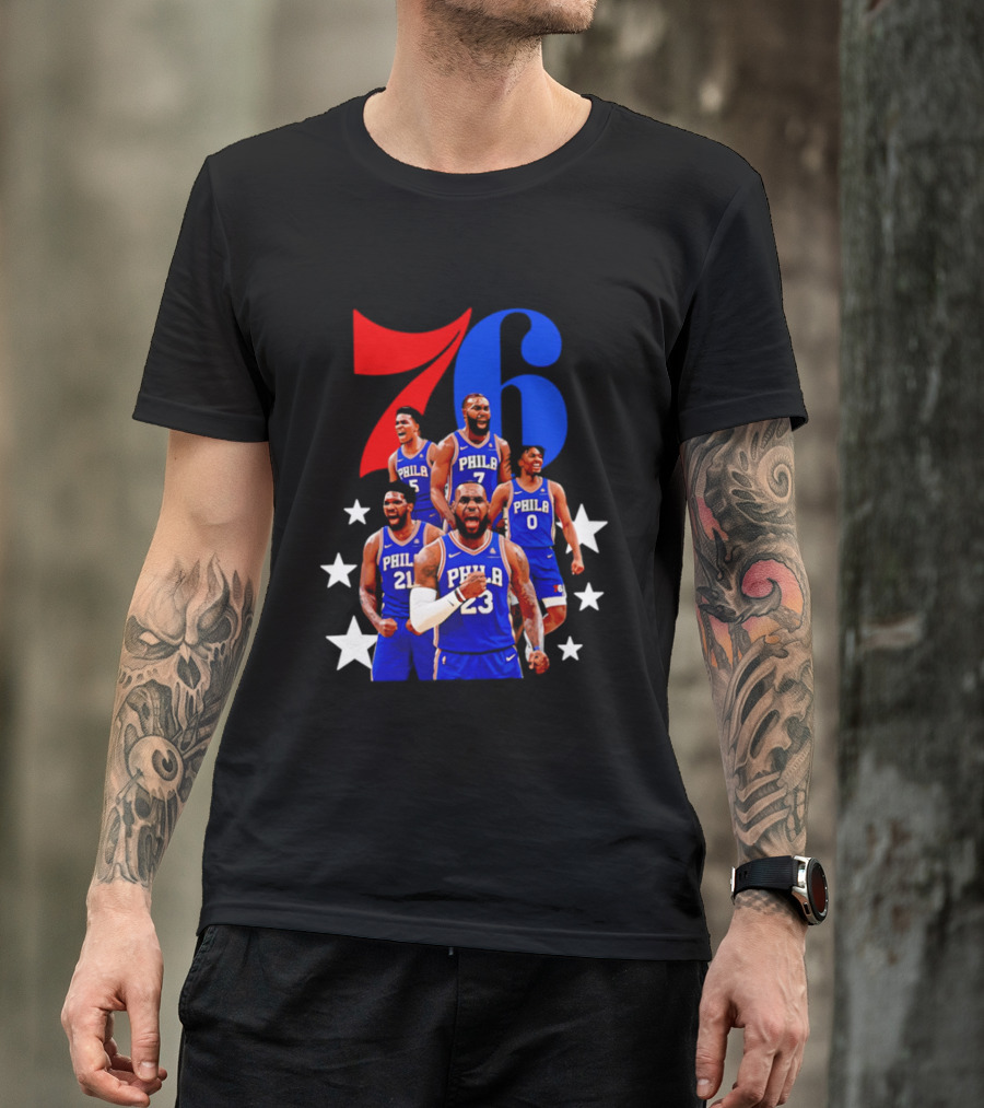 Philadelphia 76ers Players 23 21 7 0 Basketball Team Stars T-Shirt
