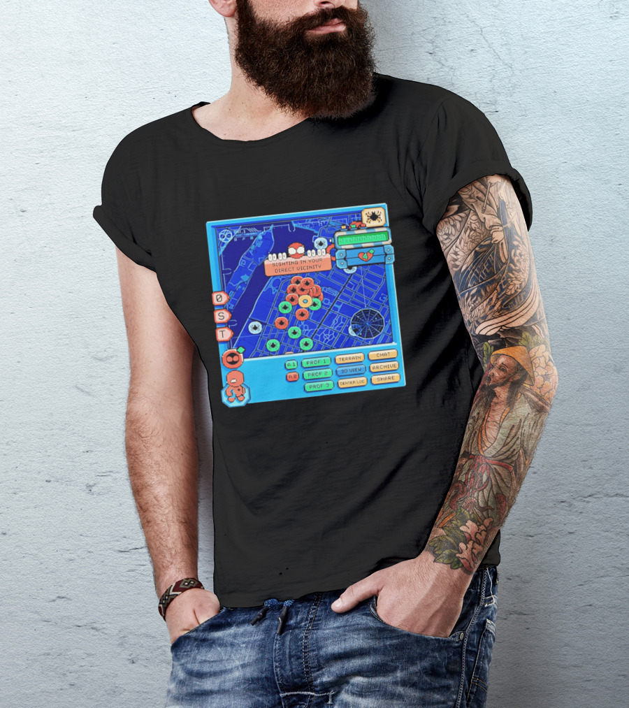 Sighting In Your Direct Vicinity Spider Man Pixel 00.00.00 T-Shirt