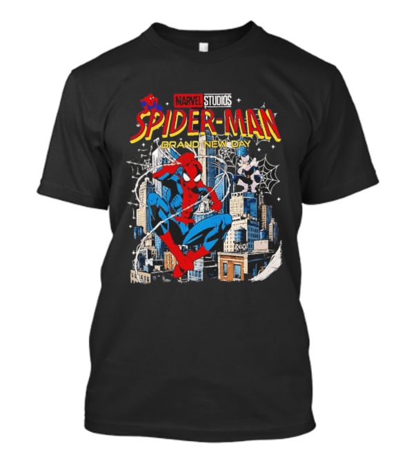 Marvel Studios Spider Man Brand New Day Web Hero City Swing Superhero T-Shirt