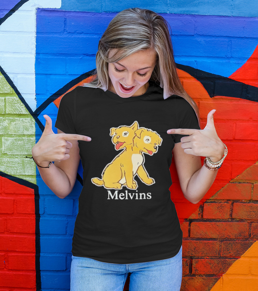 Melvins Two Headed Dog Cartoon T-Shirt