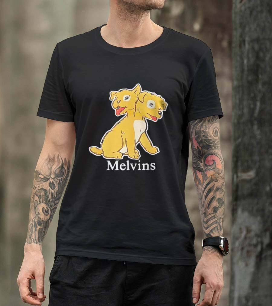 Melvins Two Headed Dog Cartoon T-Shirt