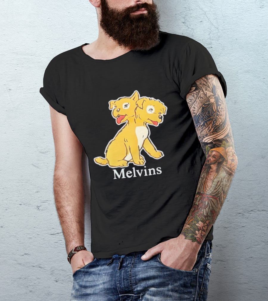 Melvins Two Headed Dog Cartoon T-Shirt