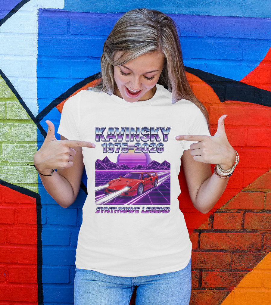 Kavinsky 1975 2026 Synthwave Legend Vaporwave Retro Car Aesthetic T-Shirt