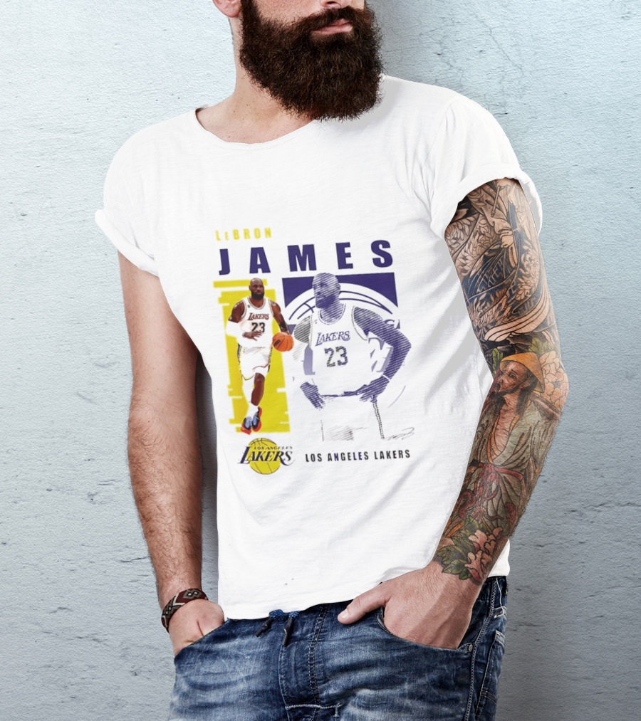 LeBron James Los Angeles Lakers Basketball Highlights 23 T-Shirt