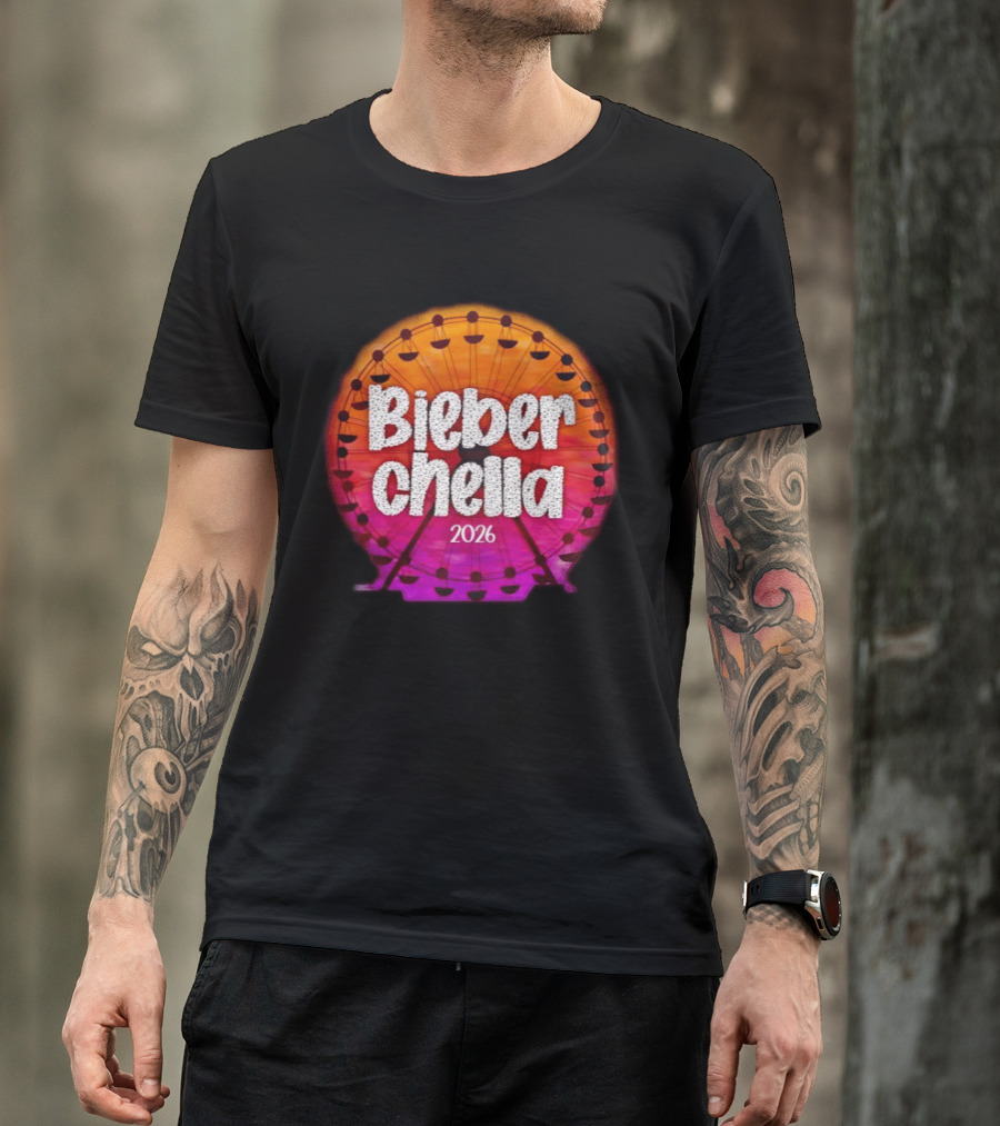 Bieberchella Coachella Ferris Wheel Summer Concert 2026 T-Shirt
