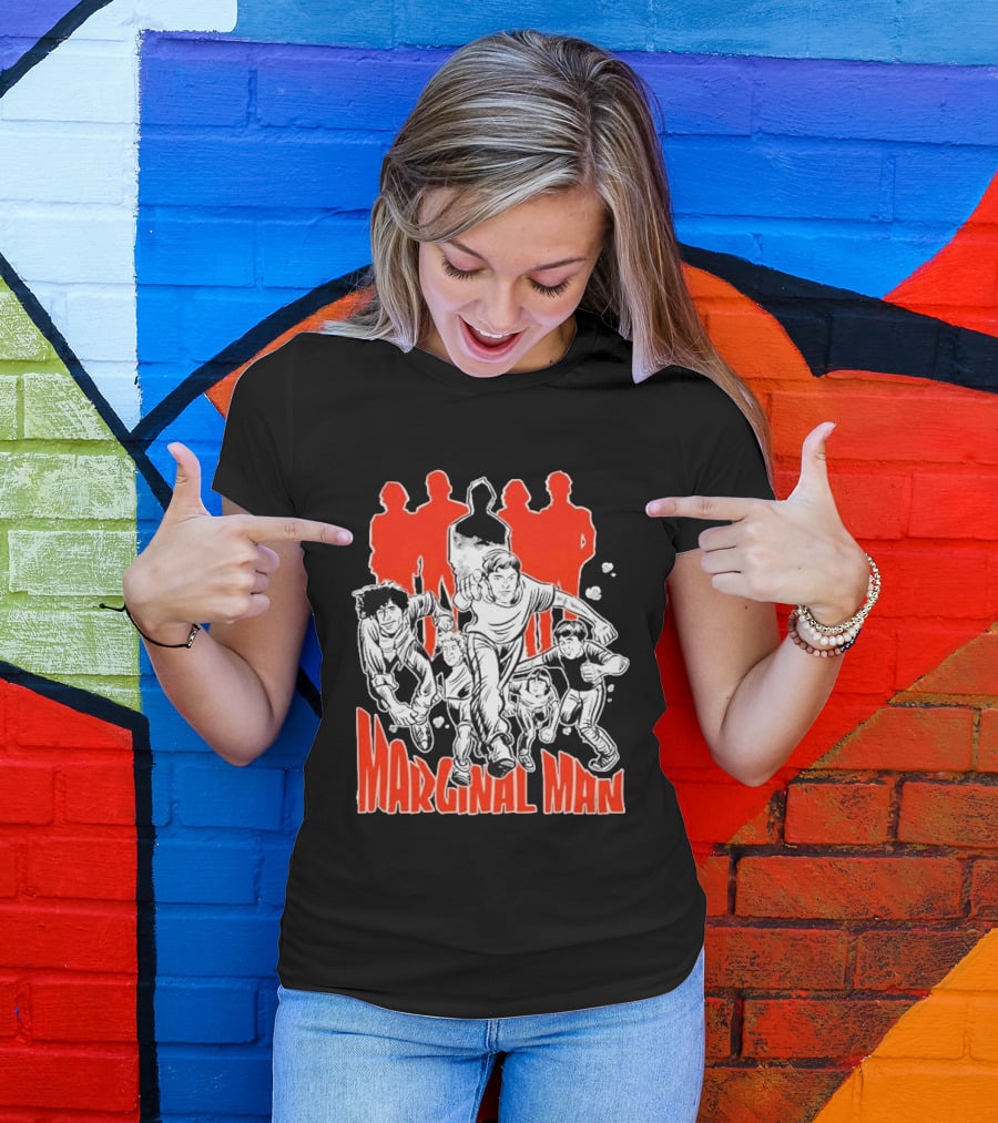 Marginal Man Identity Comic Style Group Of Characters T-Shirt
