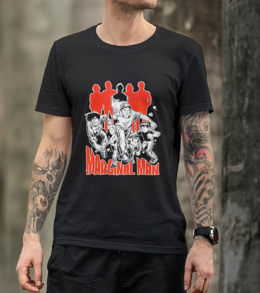 Marginal Man Identity Comic Style Group Of Characters T-Shirt