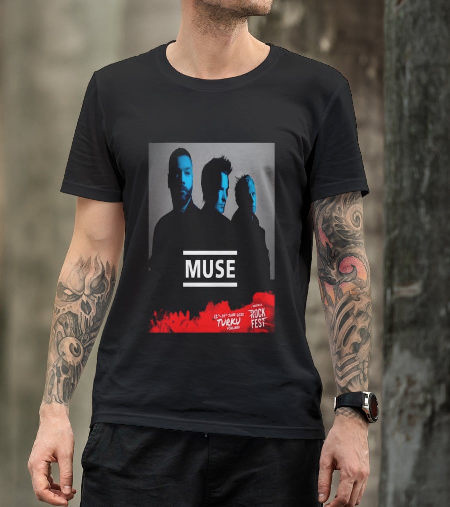 Muse Rockfest Turku 12th 14th June 2025 Finland T-Shirt