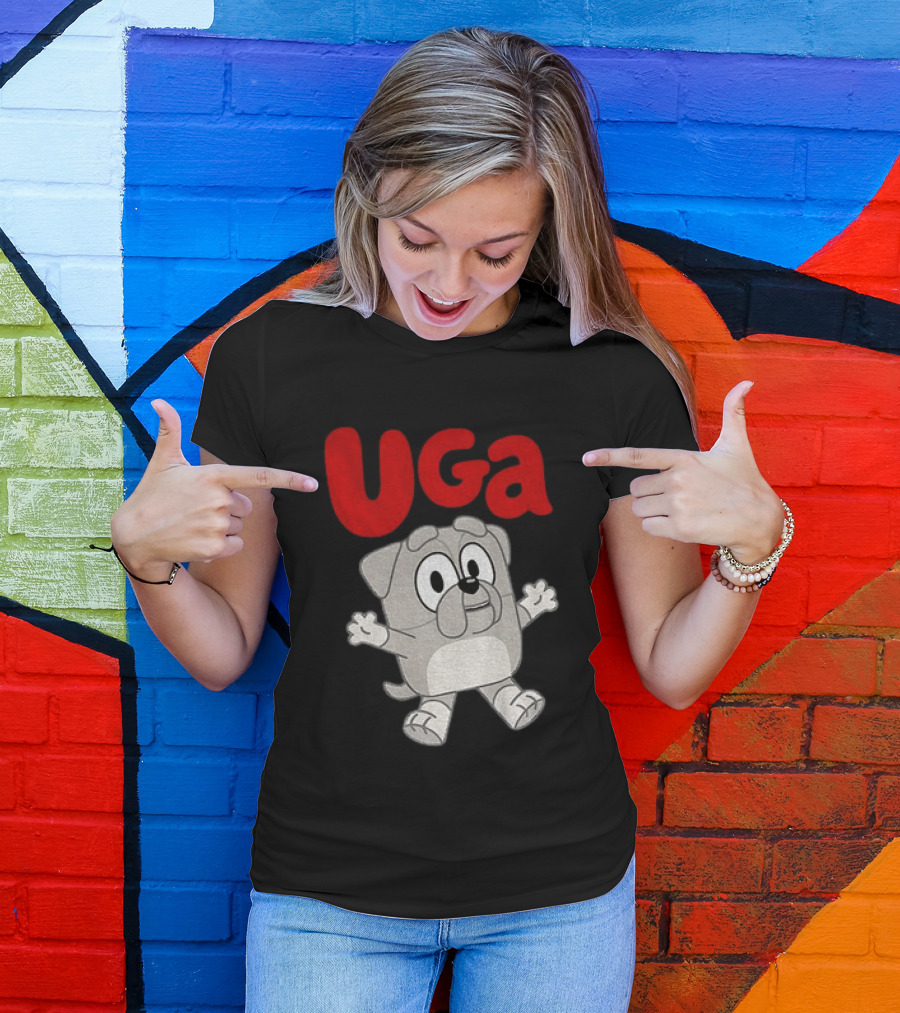 UGA Bulldogs Mascot Cartoon Graphic Game Day T-Shirt