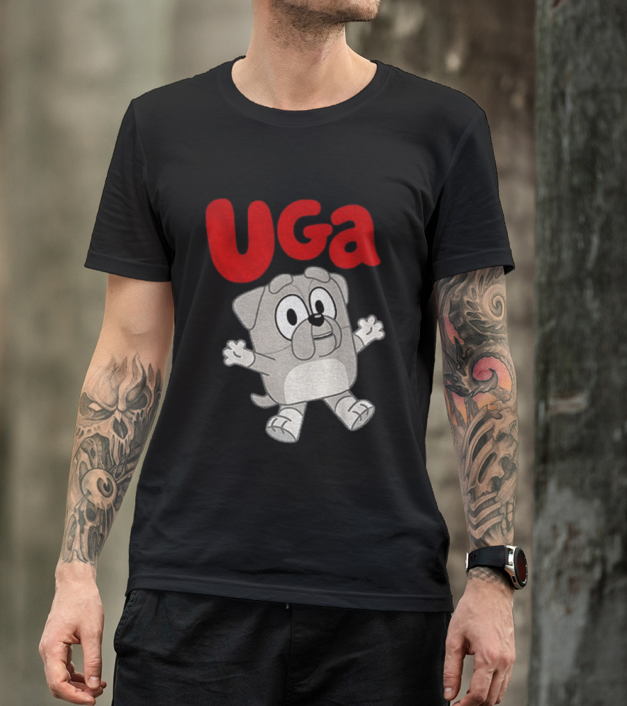 UGA Bulldogs Mascot Cartoon Graphic Game Day T-Shirt