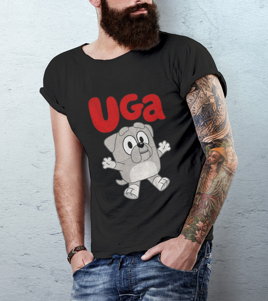 UGA Bulldogs Mascot Cartoon Graphic Game Day T-Shirt