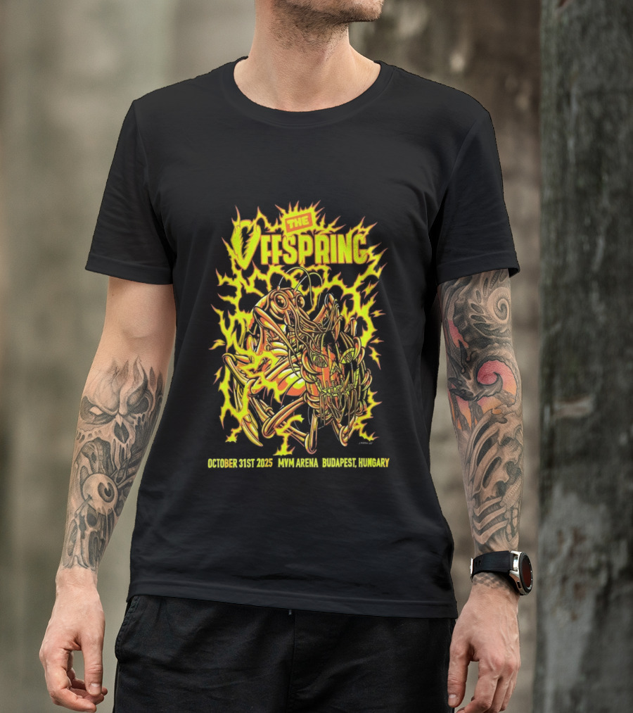 The Offspring MVM Arena Budapest Hungary Oct 31 2025 Electric Insect T-Shirt