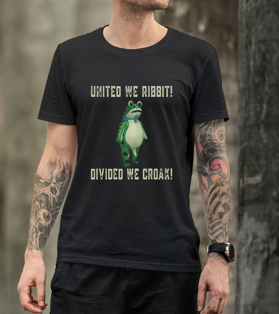 United We Ribbit Divided We Croak Frog Of Portland 2025 T-Shirt