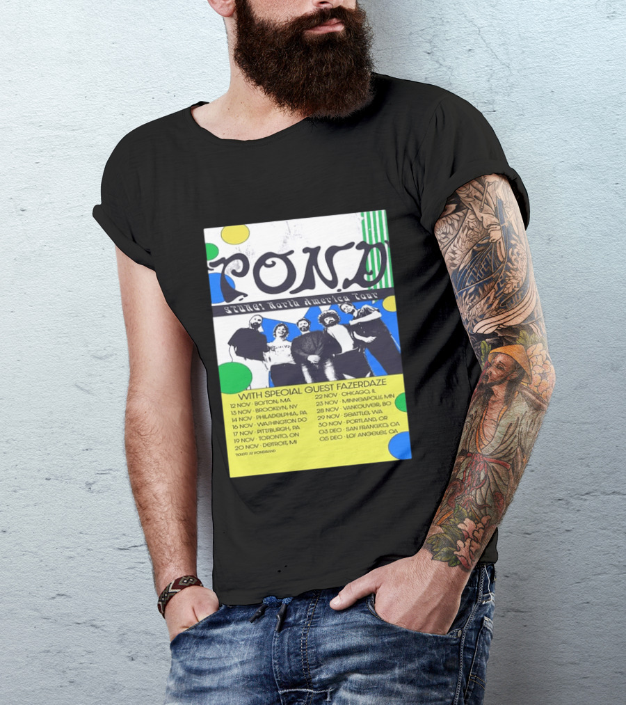 Pond Band Stunga North America Tour 2024 With Special Guest Fazerdaze T-Shirt