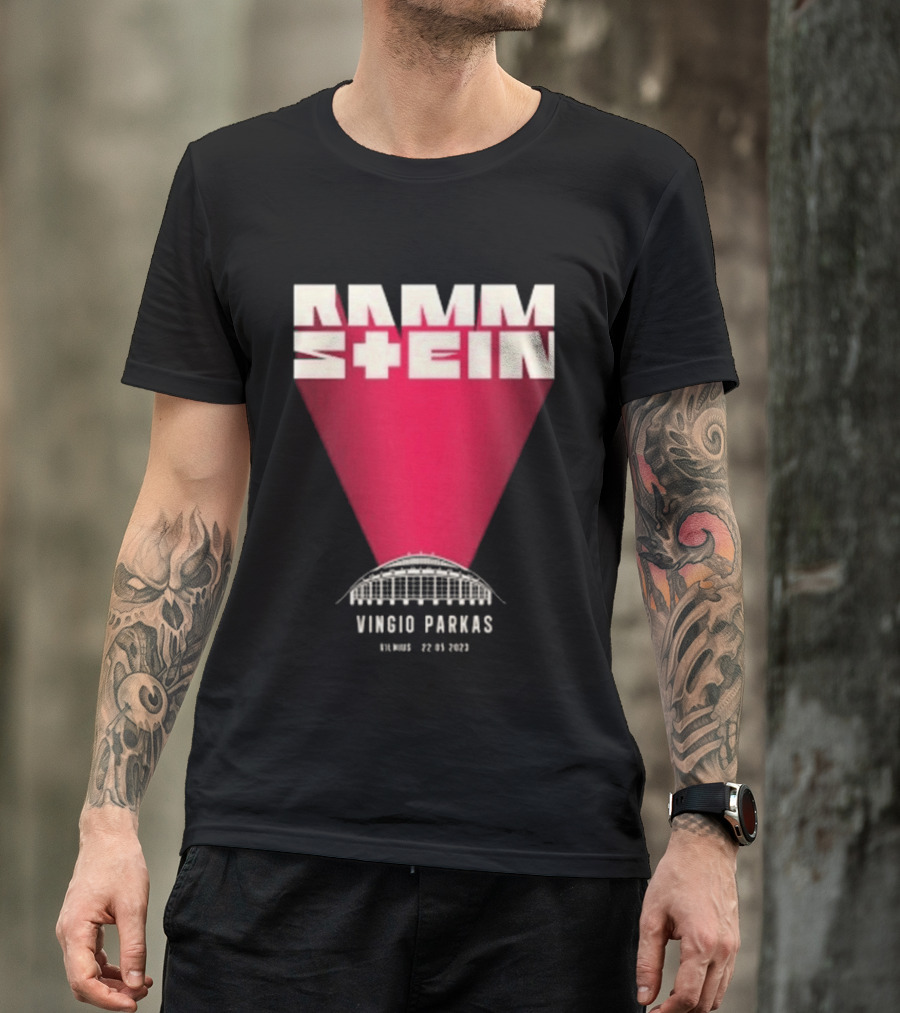 Rammstein Vingio Parkas Vilnius 22 05 2023 Tour Event T-Shirt
